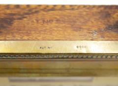 English Victorian Brass Desk Calendar - 4669149