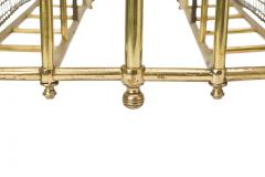 English Victorian Brass Frame and Mesh Magazine Stand - 4520667