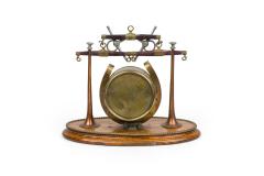 English Victorian Brass Horseshoe Clock - 4658495