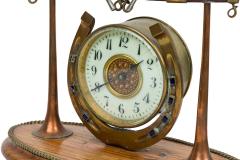 English Victorian Brass Horseshoe Clock - 4658498