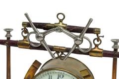 English Victorian Brass Horseshoe Clock - 4658499