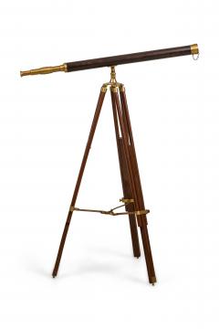 English Victorian Brass and Leather Telescope - 4657514