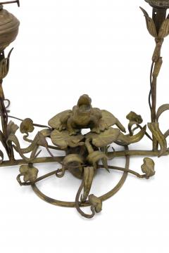 English Victorian Bronze Frog Table Lamp - 1380817