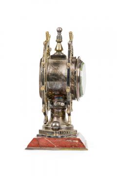 English Victorian Bronze Ship Wheel Clock - 4652756