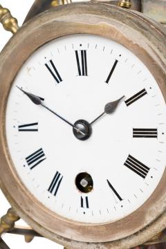 English Victorian Bronze Ship Wheel Clock - 4652759