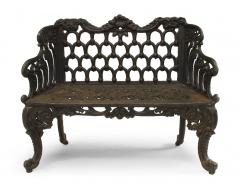 English Victorian Cast Iron Loveseat - 1419358