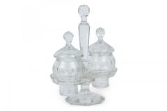 English Victorian Crystal Cruet Set - 4670885