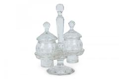 English Victorian Crystal Cruet Set - 4670889