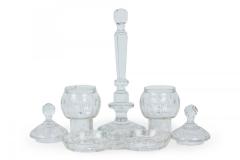 English Victorian Crystal Cruet Set - 4670890
