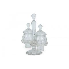 English Victorian Crystal Cruet Set - 4740374