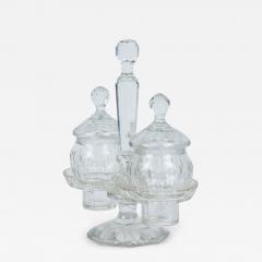 English Victorian Crystal Cruet Set - 4740381