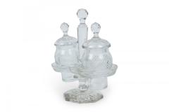 English Victorian Cut Crystal Cruet Set - 4670870