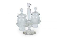 English Victorian Cut Crystal Cruet Set - 4670876