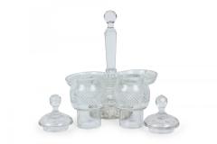 English Victorian Cut Crystal Cruet Set - 4670877