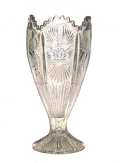 English Victorian Cut Crystal Vase - 4675477