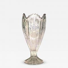 English Victorian Cut Crystal Vase - 4741773
