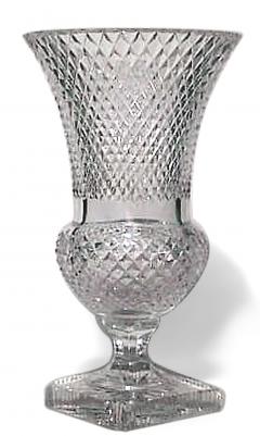 English Victorian Cut Crystal Vase - 4675479