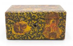English Victorian Decoupage Dog Box - 4199102
