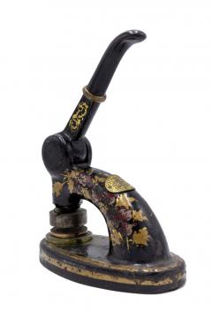 English Victorian Ebonized Seal Presser - 4322634