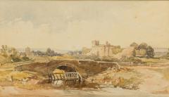 English Victorian Genre Scene Depicting a Small Bridge and River - 4539310