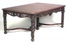 English Victorian Gothic Revival Mahogany Dining Table - 1429752