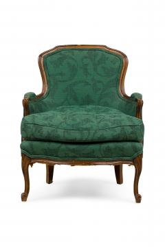 English Victorian Green Bergere Armchair - 4169370