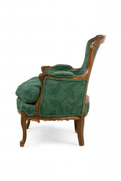 English Victorian Green Bergere Armchair - 4169372
