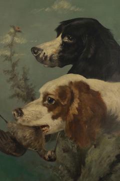 English Victorian Hunting Dog Painting - 4651333