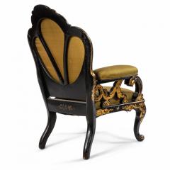English Victorian Lacquered Arm Chair - 1404119