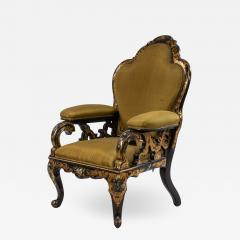 English Victorian Lacquered Arm Chair - 1407936