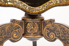 English Victorian Lacquered Tilt Top Table - 1215771