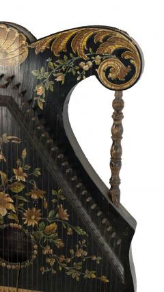 English Victorian Lacquered Zither - 4321787