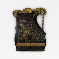 English Victorian Lacquered Zither - 4332469