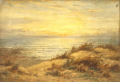 English Victorian Landscape of Beach at Sunset - 4539130