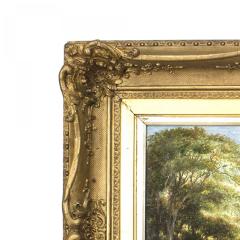 English Victorian Landscape of Lady in a Creek - 4516328