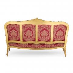 English Victorian Louis XV Style Giltwood Sofa - 4663040