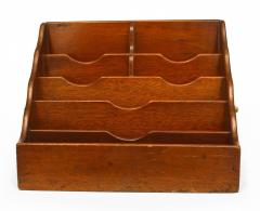 English Victorian Mahogany Letter Holder - 4321960