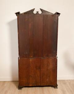 English Victorian Mahogany Secretary Desk with Bookcase circa 1860 - 2689936