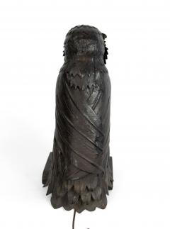 English Victorian Metal Owl Table Lamp - 4635802