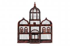 English Victorian Metal and Wood Birdcage - 4660896