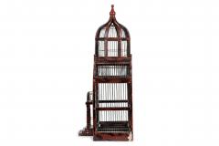 English Victorian Metal and Wood Birdcage - 4660897