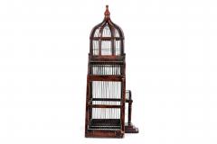 English Victorian Metal and Wood Birdcage - 4660899