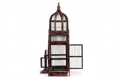 English Victorian Metal and Wood Birdcage - 4660901