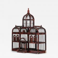 English Victorian Metal and Wood Birdcage - 4692369