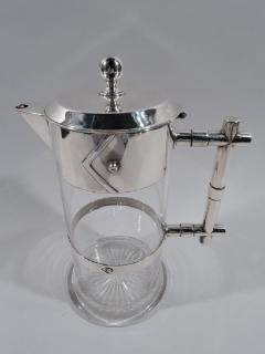 English Victorian Modern Sterling Silver Decanter 1884 - 3749112