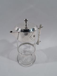 English Victorian Modern Sterling Silver Decanter 1884 - 3749228