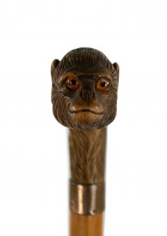 English Victorian Monkey Head Cane - 3195844