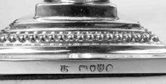 English Victorian Neoclassical Sterling Silver Candlesticks 1882 - 4126021