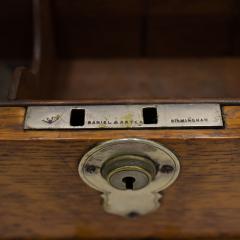 English Victorian Oak Tantalus Set - 3195854