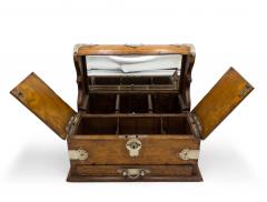 English Victorian Oak Tantalus Set - 3195856